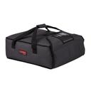 Cambro Black Insulated Standard Pizza Delivery GoBag, 16 1/2 x 18 x 6 1/2 inch -- 4 per case