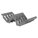 Cambro Camshelving Premium Soft Gray Angled 8 Slot Drying and Storage Cradle Only, 23 5/16 x 10 3/8 x 6 5/16 inch