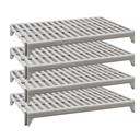 Cambro Camshelving Premium Speckled Gray 4 Vented Shelves Kit for Mobile or Stationary Unit, 18 x 54 inch