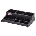 Cambro Black ABS Airpot and Condiment Station, 23 1/4 x 15 3/8 x 6 inch.