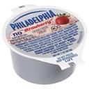 Kraft Philadelphia Strawberry Cream Cheese - Cup, 1 Ounce -- 100 per case.