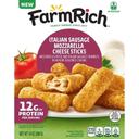 Herb Seasoned Breaded Italian Sausage Crumbles Mozzarella Cheese Sticks