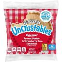 Individually Wrapped Uncrustable Peanut Butter and Strawberry Jam Wheat Bread Sandwich