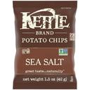 Kettle Foods Sea Salt Potato Chips, 1.5 Ounce -- 24 per case.