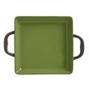 Storytellers Stoneware Coos Bay Green Square Server with Handles