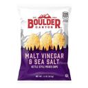 Boulder Canyon Malt Vinegar and Sea Salt Kettle Cooked Potato Chips - 1.5 oz. bag, 55 per case
