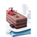 6 Cut Chocolate Layer Dessert Cake