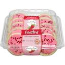 Strawberry Vanilla Frosted Cookies