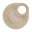 Fiber 9 inch Party Plate with Cup Holder