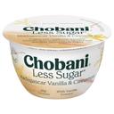 Chobani Less Sugar Vanilla Cinnamon Greek Yogurt, 5.3 Ounce -- 12 per case.