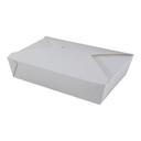White Number 2 Folded Takeout Box