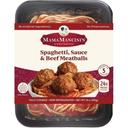 Spaghetti and Beef Meatballs with Italian Style Sauce