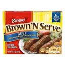 Banquet Brown N Serve Beef Sausage Link, 6.4 Ounce -- 12 per case.