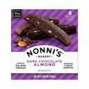 Nonnis Dark Chocolate Almond Biscotti Cookie, 6.88 Ounce -- 6 per case