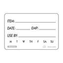 2 x 3 inch Dissolving Shelf Life Food Rotation Labels