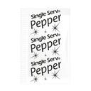 Single Serv Flat Pepper Packets, 0.1 Gram -- 6000 per case.