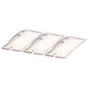 Cadco Third Size Clear Lids Accessory Pack, 12 7/8 x 2 1/2 x 7 inch.