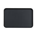Hudson Collection Black Melamine Rectangular Serving Tray