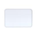 Hudson Collection White Melamine Rectangular Serving Tray