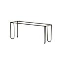 Logan Collection Black Wire Tall Riser Frame 20 X 6 X 9 inch