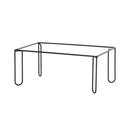 Logan Collection Black Wire Tall Riser Frame 12 X 20 X 9 inch