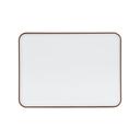 Hudson Two Tone Collection Stoneware Melamine Rectangular Serving Tray 9.5 x 13 x 1 inch