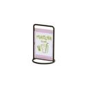 Logan Collection Black Wire Round 4 x 6 inch Sign Holder