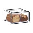 Logan Collection Black Wire Stackable Bread Case