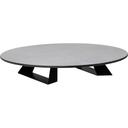 Alto Round Concrete Gray HPL Riser with 3 inch Black Legs, 20 inch