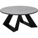 Alto Round Concrete Gray HPL Riser with 6 inch Black Legs, 20 inch