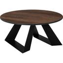 Alto Round Walnut HPL Riser with 6 inch Black Legs