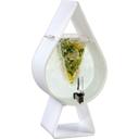 Tear Drop White Beverage Dispenser