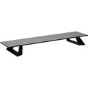 Alto Narrow Rectangle Concrete Gray HPL Riser with 3 inch Black Legs
