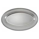 Winco Stainless Steel Heavy Oval Platter, 14 x 8 3/4 inch.