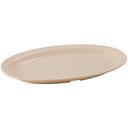 Winco Melamine Tan Narrow Rim Oval Platter, 11 1/2 x 8 inch -- 2 per case.