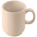 Winco Melamine Tan Bulbous Mug, 8 Ounce -- 4 per case.