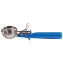 Winco Size 16 Ice Cream Disher with Blue One Piece Handle, 2 Ounce -- 12 per case.