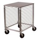 Winco Aluminum Hard Top Wire Slides 15 Tier Sheet Pan Rack.