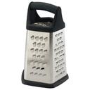 Winco Stainless Steel 5 Sides Grater with Soft Grip Handle -- 12 per case.