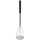 Winco Stainless Steel Round Potato Masher with Plastic Handle, 5x 24 1/2 inch -- 6 per case.