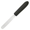 Winco Black Polypropylene Handle Bakery Spatula, 4 x 3/4 inch Blade -- 12 per case.