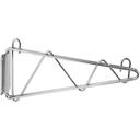 Winco VCB Series Chrome Plated Shelving Wall Mount Bracket, 14 inch Width -- 2 per case.