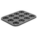 Winco Carbon Steel Non Stick 12 Cup Mini Muffin Pan, 3/4 Ounce -- 6 per case.