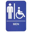 Winco Braille Men/Accessible Information Sign, 6 x 9 inch -- 12 per case.