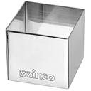 Winco Square Pastry Mold, 2 x 2 inch -- 12 per case.