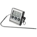 Winco -58-572 Degree Fahrenheit Digital Roasting Thermometer with Timer and Probe -- 12 per case.