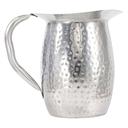 Winco Stainless Steel Hammered Bell Pitcher, 2 Quart -- 12 per case.