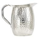 Winco Stainless Steel Hammered Bell Pitcher with Ice Guard, 3 Quart -- 12 per case.