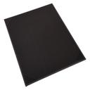 Winco Black Single View Menu Cover fits 8 1/2 x 11 inch Letter Size Paper Inserts -- 10 per case.