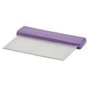 Winco Allergen Free Stainless Steel Blade Purple Polypropylene Handle Dough Scraper -- 12 per case.